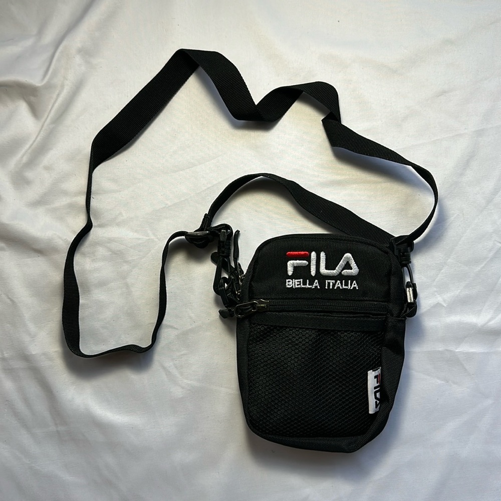 Black “FILA” crossbody bag